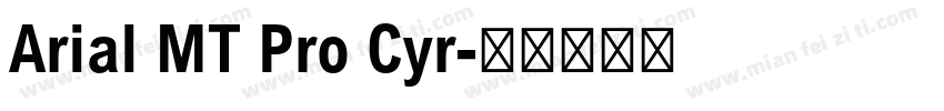 Arial MT Pro Cyr字体转换